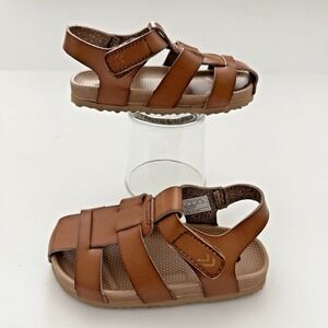 Dr Scholls Fisherman Sandal Shoes Toddler Boy US 9 EU 26 Brown Beach Easter